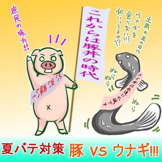 豚vsうなぎ